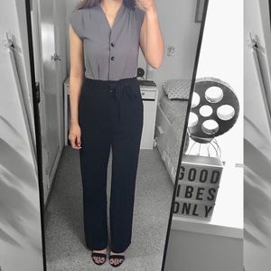 Marks & Spencer ◉ Gray and Black Jumpsuit